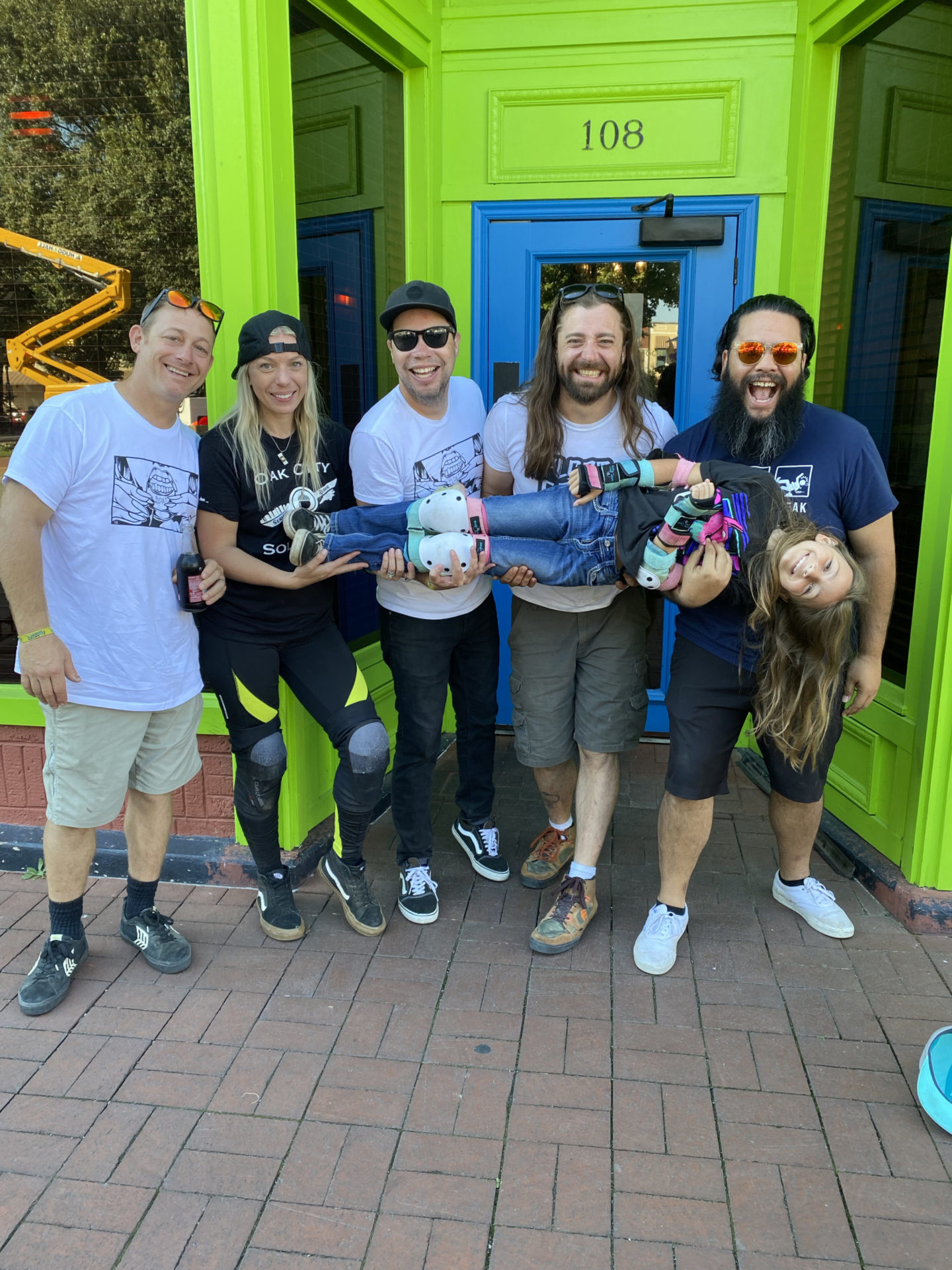 The Float Gang team at a Onewheel festival