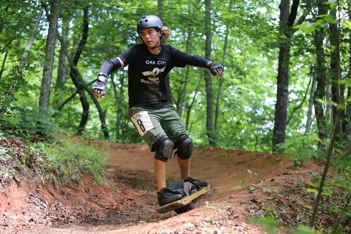 Wheel Scorcher is a downhill enduro-style Onewheel race at Fire Mountain, Cherokee, NC