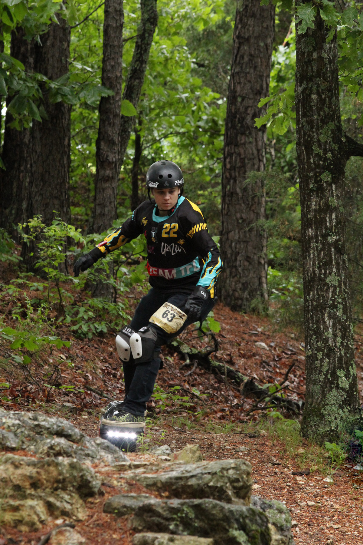 Racheal Cecil on the Lord's Prayer section of the DirtSurferz Onewheel race