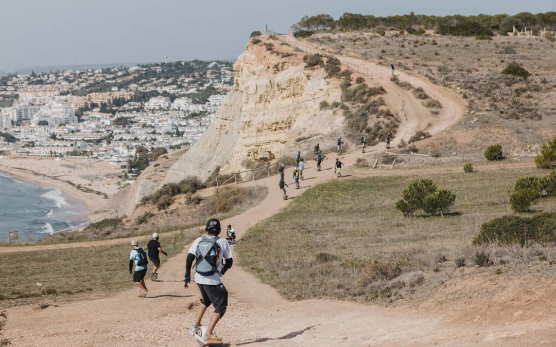 Scenic view of Onewheel riders in the Algarve, Portugal. Courtesy photo